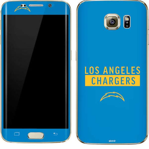 NFL Los Angeles Chargers Blue Performance Series Galaxy S7 Edge Skin